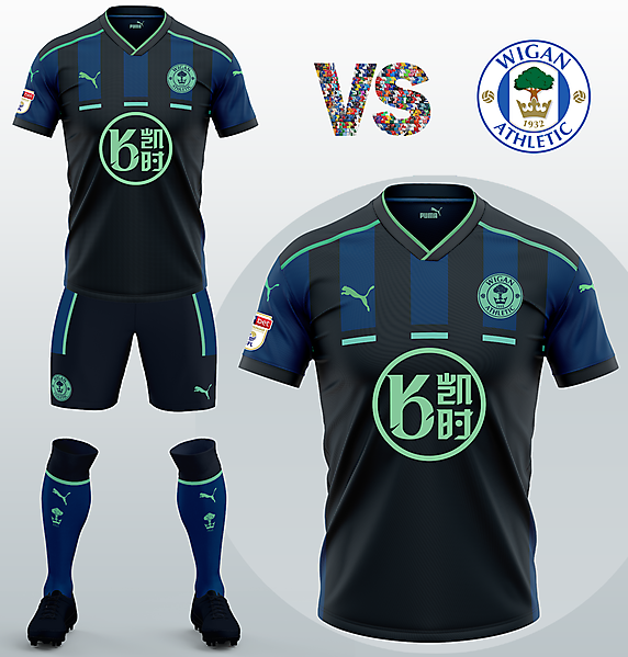 Wigan Athletic FC Away kit with Puma (Concept 2020/21)