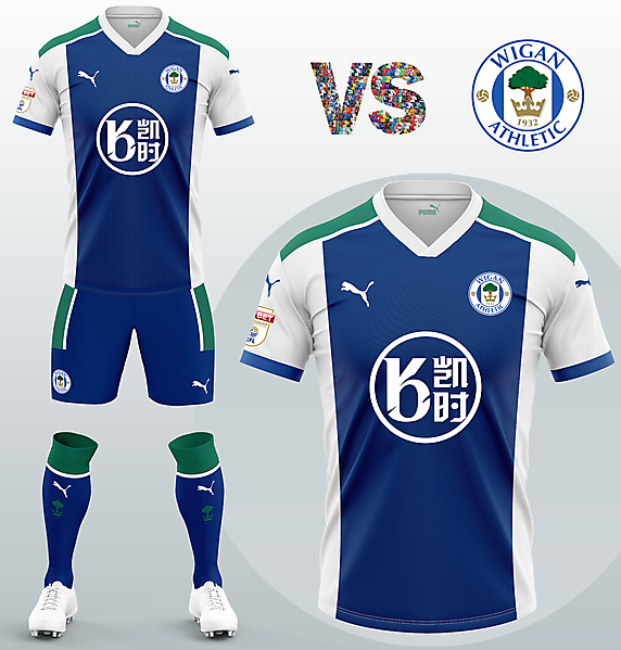 Wigan Athletic FC Home kit with Puma (Concept 2020/21)