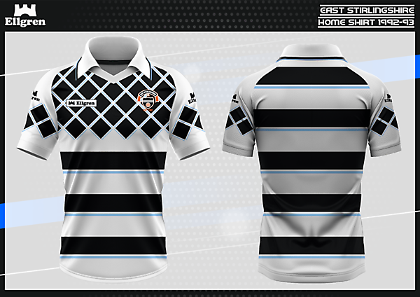 East Stirling 1992-93 Ellgren Home Jersey
