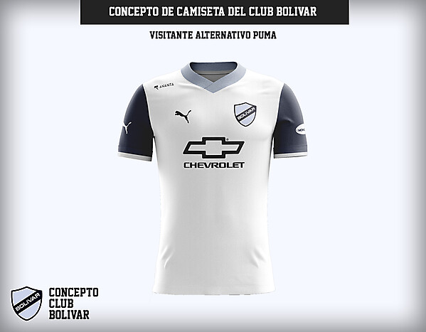 Camiseta Club Bolívar - Concepto Visitante Alternativo