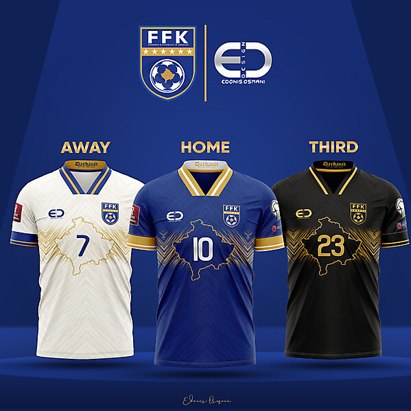 KOSOVOxEO - Kosovo kits and logo - FFK Logo and kits