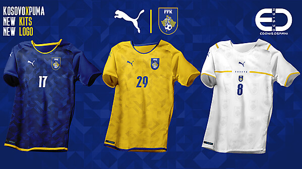 KOSOVOxPUMA - Design by EO - Football kits & Logo - FFK logo & kits