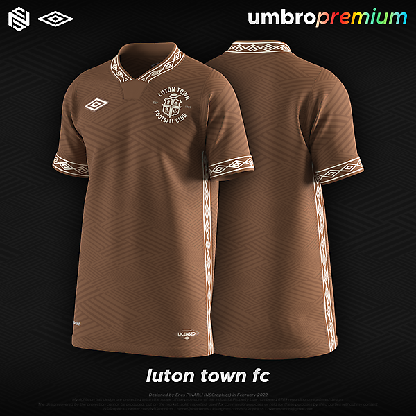 luton town fc x umbro premium x ns