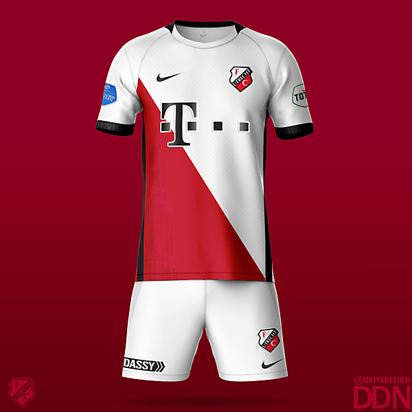 FC Utrecht Nike Home kit by @Ukits2