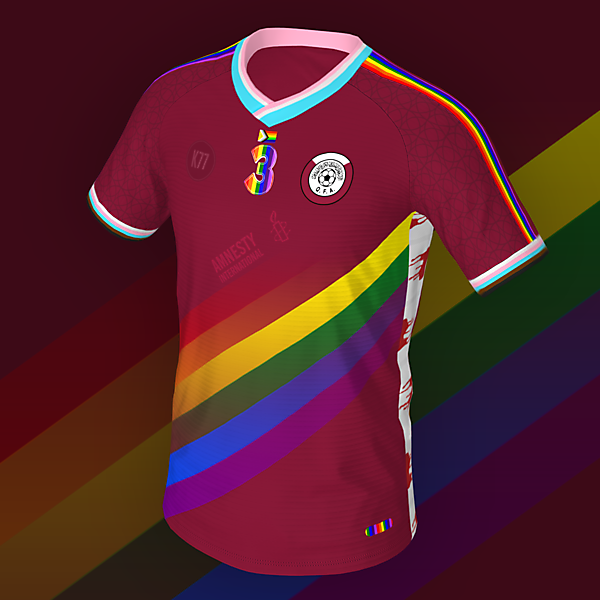 Qatar national team home - concept protest