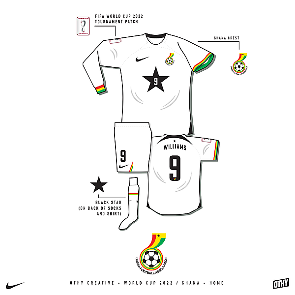 Ghana - World Cup 22 - Home kit