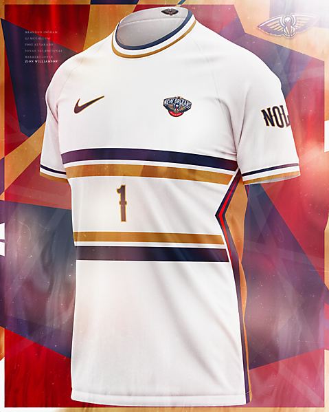 New Orleans Pelicans Concept football jersey