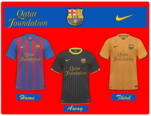 Barcelona Nike 2011/12 Kits