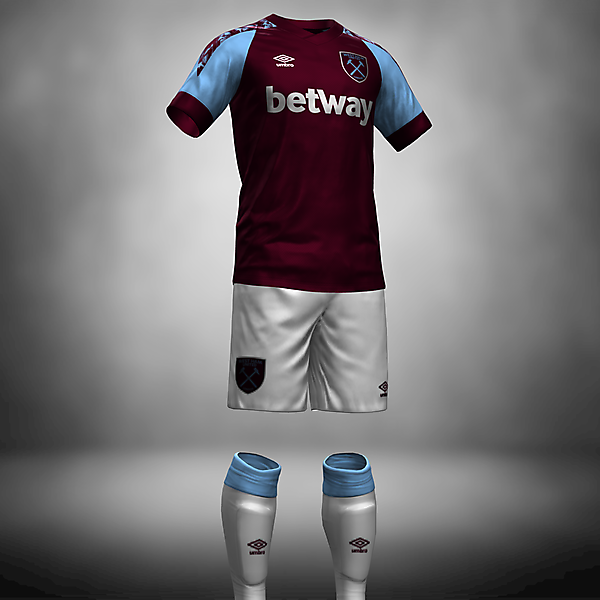 West Ham Home Kit Concept Set 1