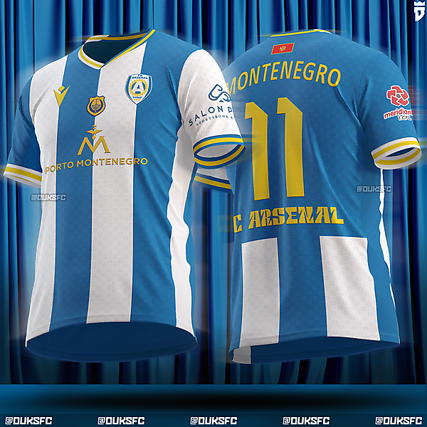 FK Arsenal Tivat (1.CFL Montenegro) - Home Kit