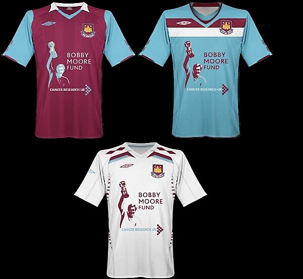 West Ham United - Bobby Moore Fund shirts