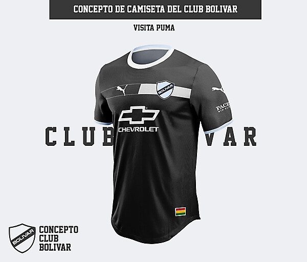 Camiseta Club Bolívar Puma - Predicción Visitante