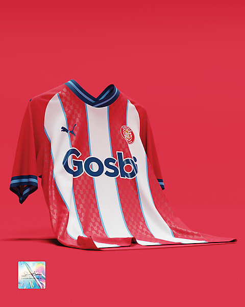 Girona FC x Puma third kit concept by jaccovansanten.nl