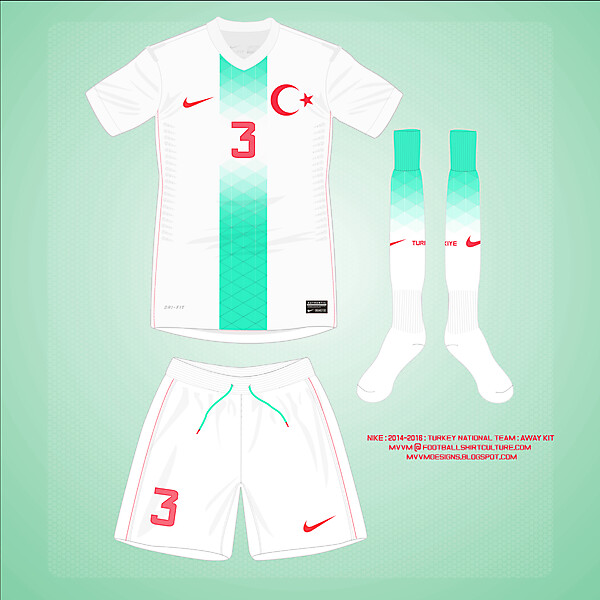 2014 Nike Turkey Away Kit