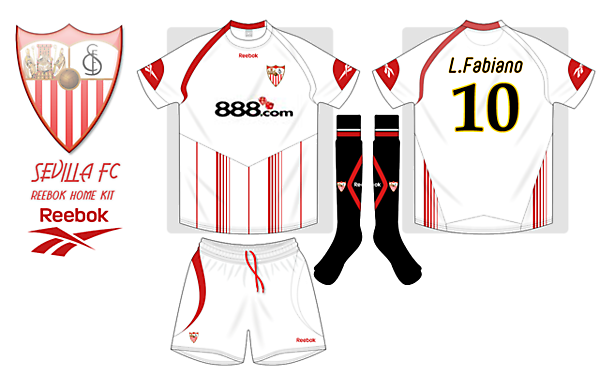 Sevilla FC reebok home kit