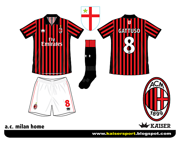 ac milan home kit