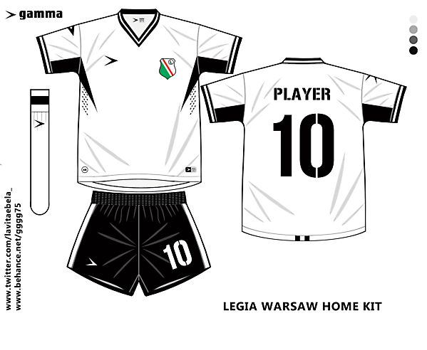 legia warsaw home kit