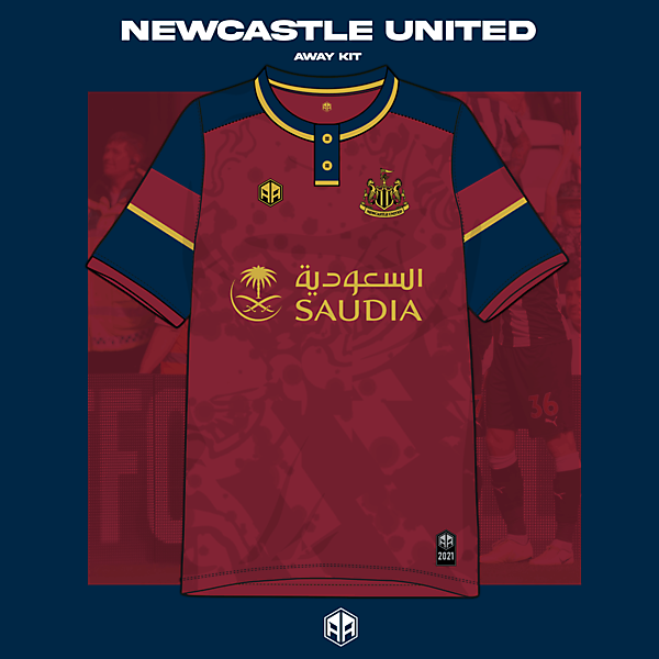 Newcastle United away kit concept