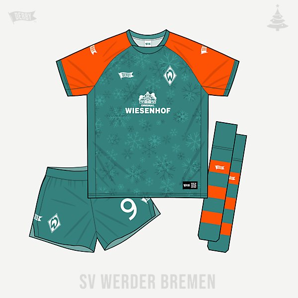 werder bremen home christmas edition