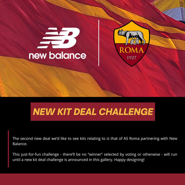 AS Roma X New Balance New Kit Deal Challenge