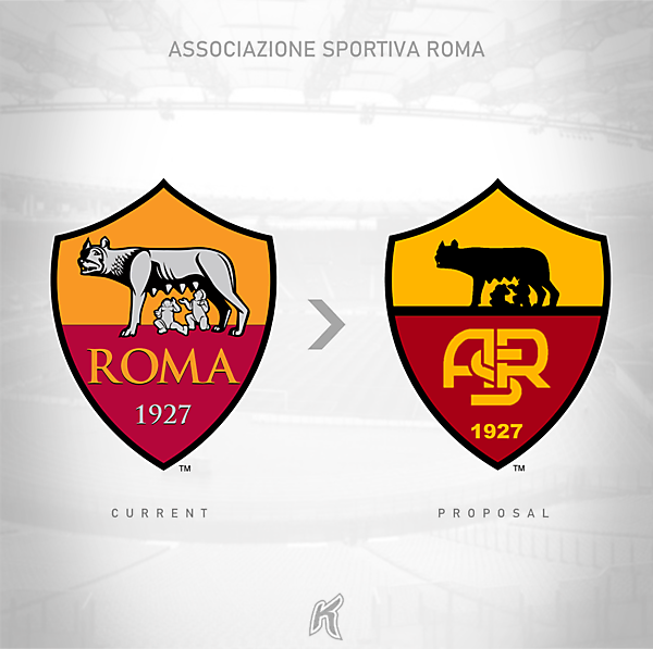 AS Roma Logo Redesign