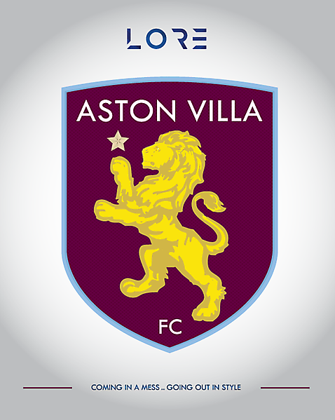 ASTON VILLA FC RESTYLING CREST