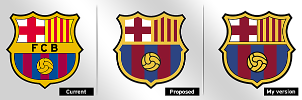 Barcelona crest redesign