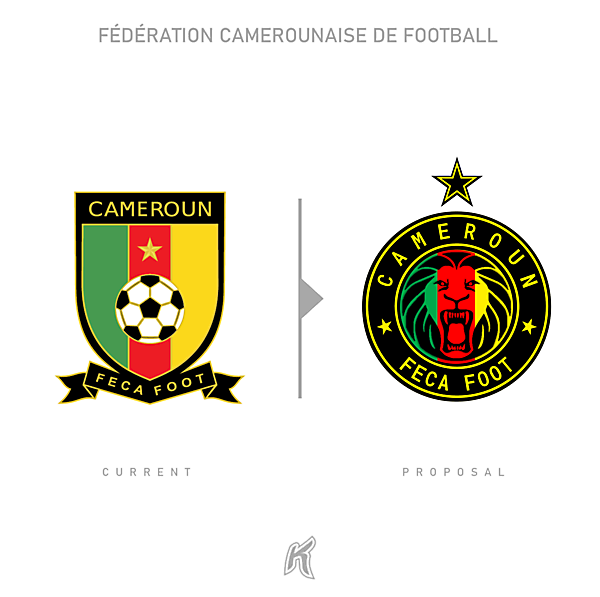 Cameroun FECA FOOT Logo Redesign