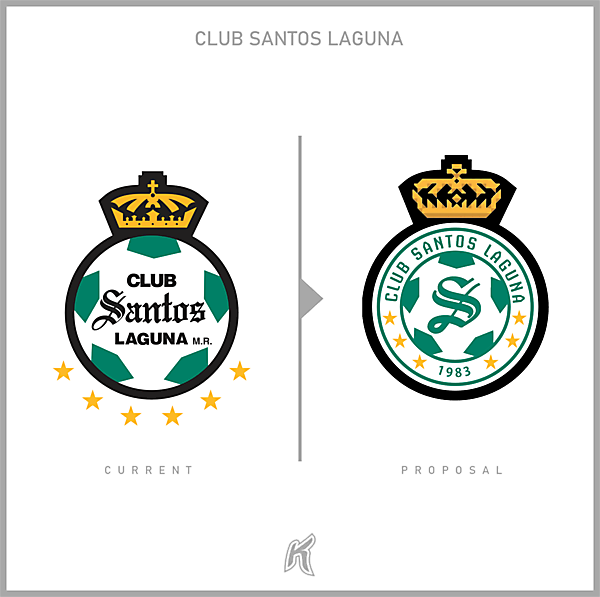 Club Santos Laguna Logo Redesign