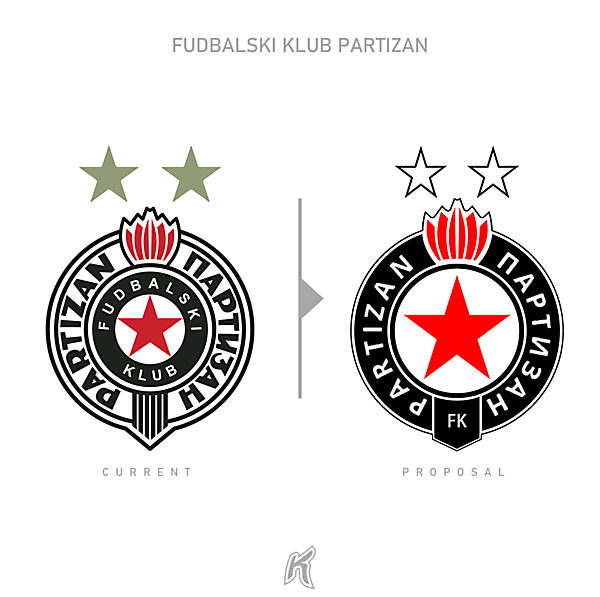 FK Partizan Logo Redesign