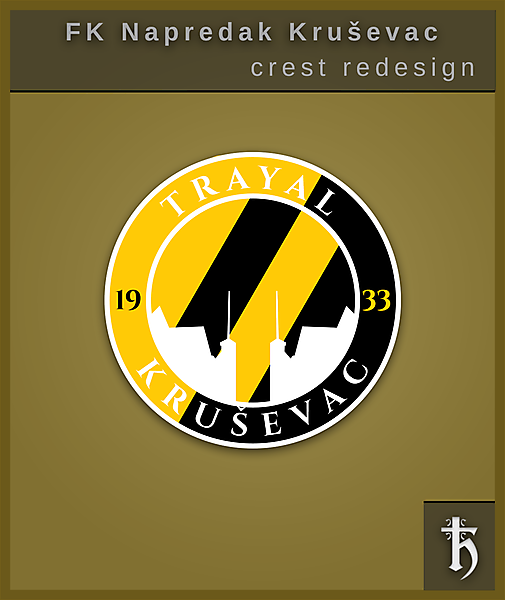 FK Trayal Krusevac - crest redesign