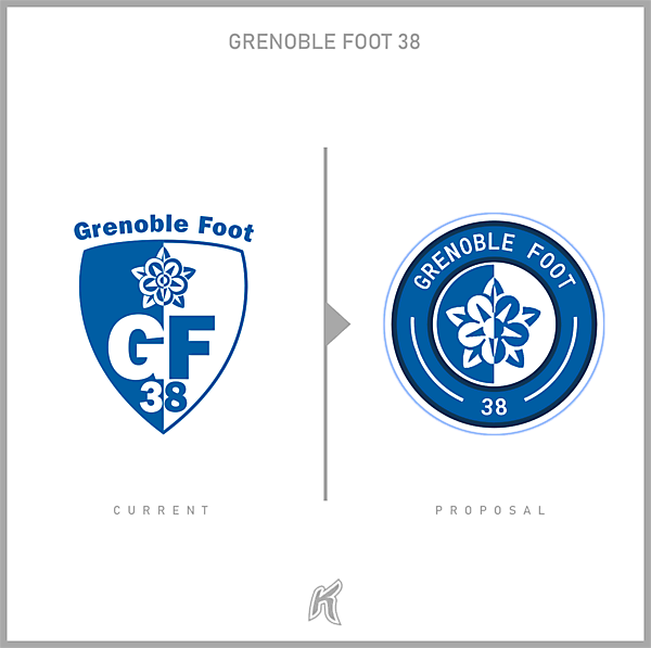 Grenoble Foot 38 Logo Redesign