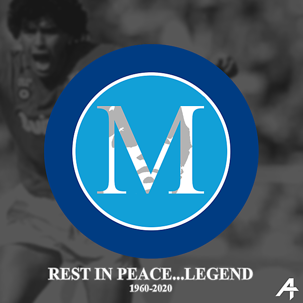 Napoli logo redesign (Maradona tribute)