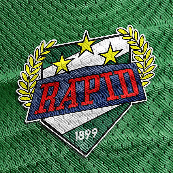 rapid wien crest on jersey