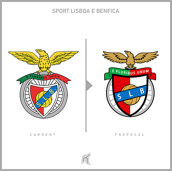 SL Benfica Logo Redesignn