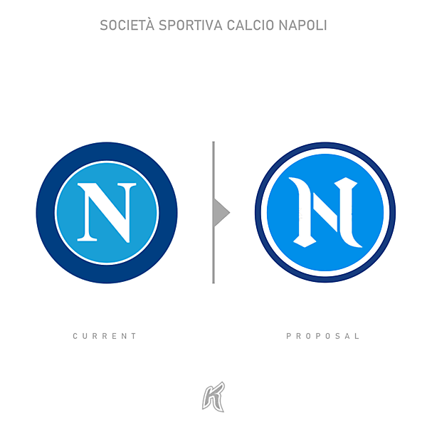 SSC Napoli Logo Redesign