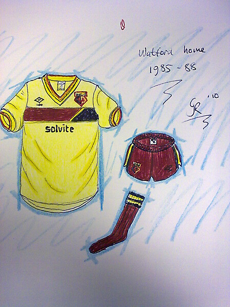 Watford home kits recent history