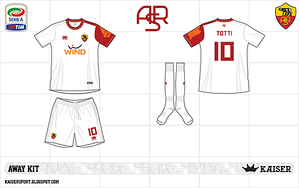 2012-13 as roma away kit