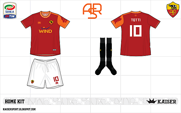 2012-13 as roma home kit