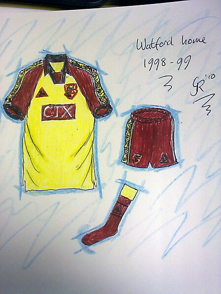 Watford home kits recent history