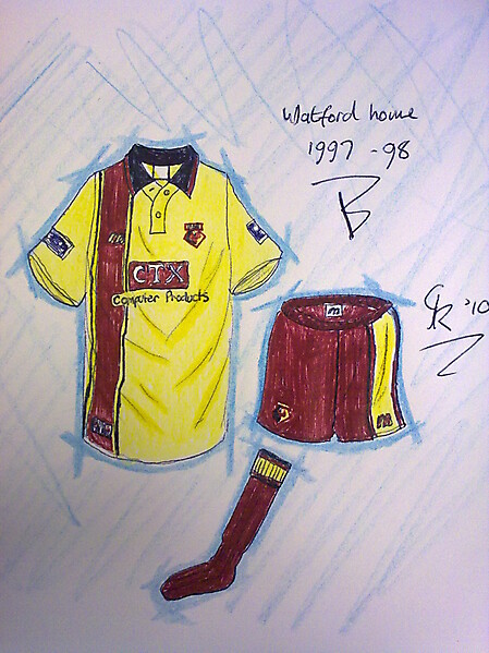 Watford home kits recent history