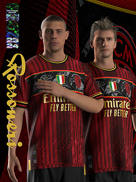 ac milan home kit concept 