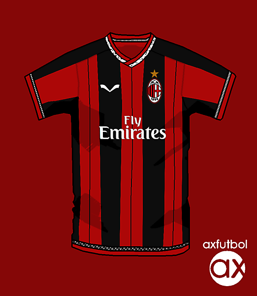 AC Milan home shirt own design