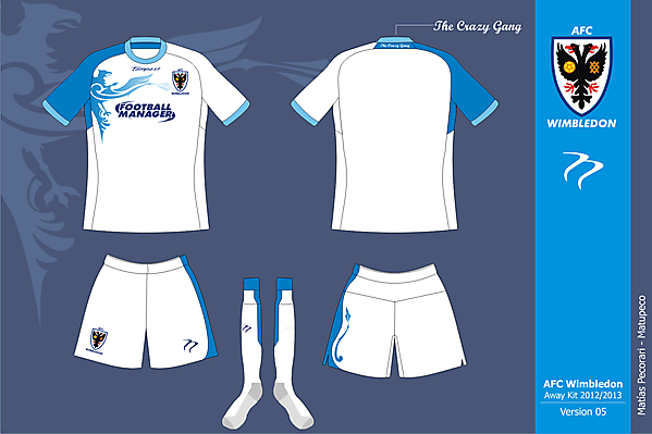 AFC Wimbledon Away kit version 1