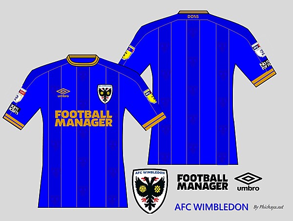 AFC Wimbledon  Home kit 2023/24