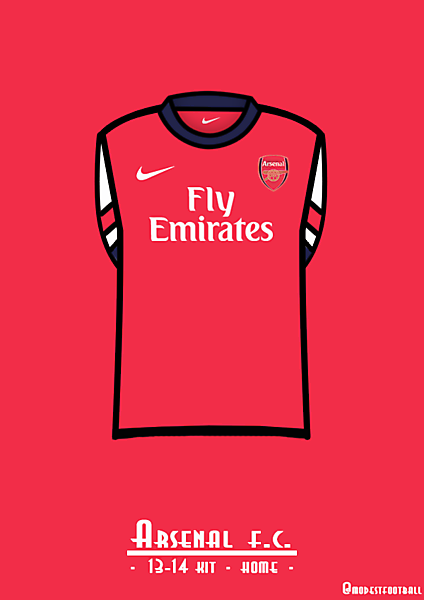 Arsenal home kit 13-14