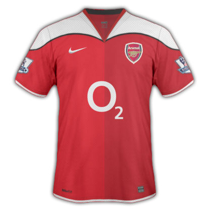 Arsenal (H,A,3) and Celtic (H,A) kits