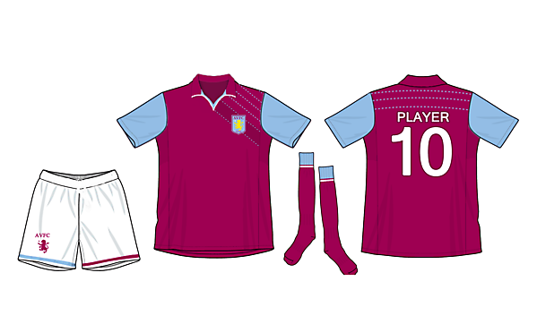 aston villa home kit