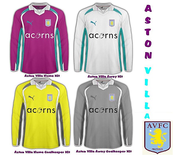 Aston Villa Puma Kit Collection