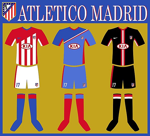 my kit design: atletico madrid